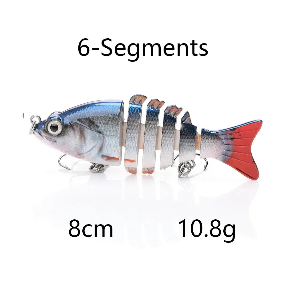 Jointed Sinking Swimbait Lures for Pike
