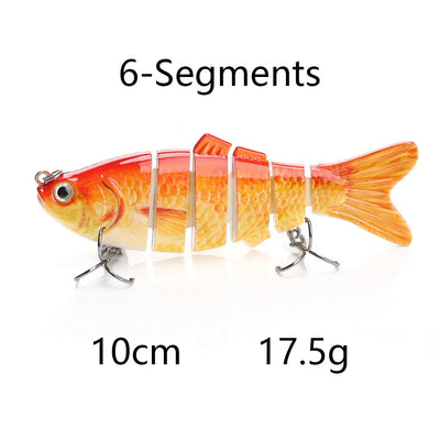 Jointed Sinking Swimbait Lures for Pike