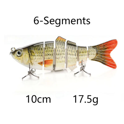 Jointed Sinking Swimbait Lures for Pike