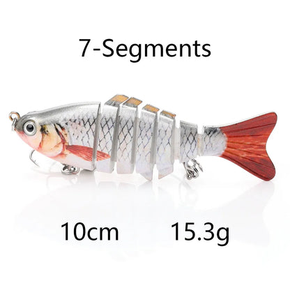 Jointed Sinking Swimbait Lures for Pike