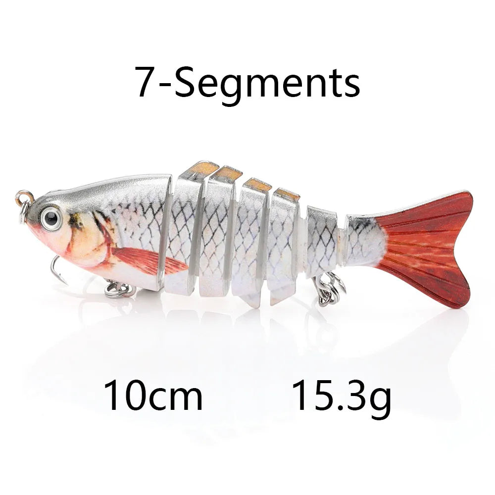 Jointed Sinking Swimbait Lures for Pike