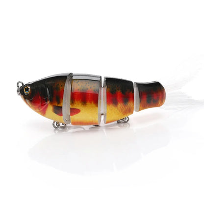 Jointed Soft Tail Sinking Swimbait Fishing Lure