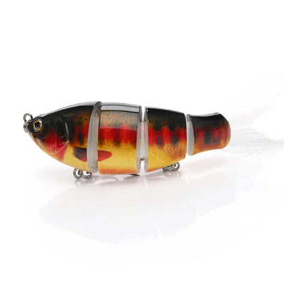 Jointed Soft Tail Sinking Swimbait Fishing Lure