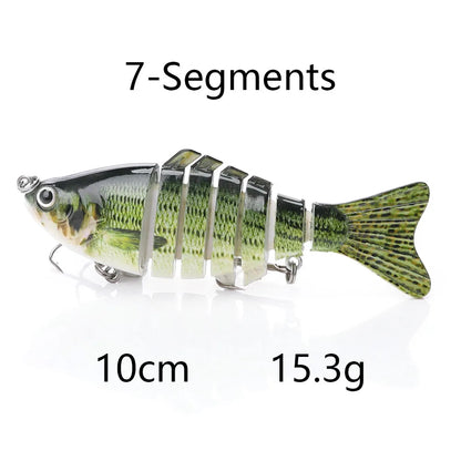 Jointed Sinking Swimbait Lures for Pike