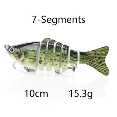 Jointed Sinking Swimbait Lures for Pike