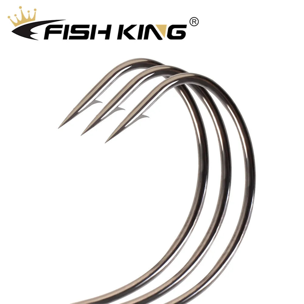 Soft Worm Crank Hooks with Wide Super Lock