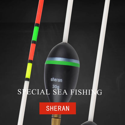 Wooden Sea Fishing Bobber Float Set