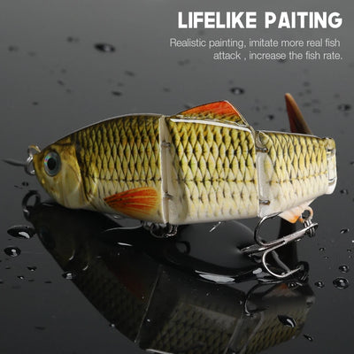 Lifelike Jointed Sinking Swimbait for Pike