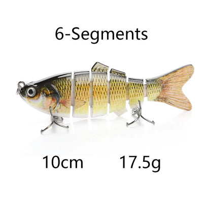 Jointed Sinking Swimbait Lures for Pike