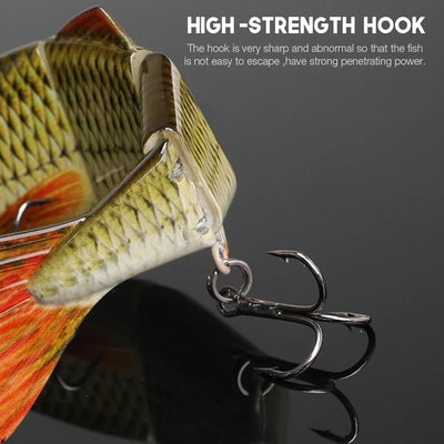 Lifelike Jointed Sinking Swimbait for Pike