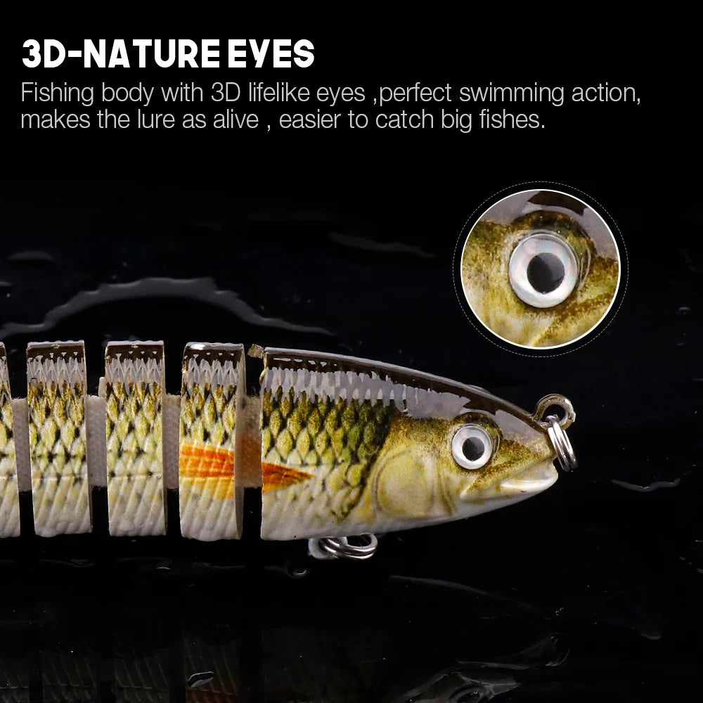 Lifelike Multi-Jointed Lure Kit for Bass and Perch