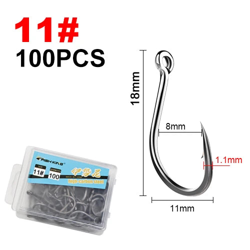 Strong Barbed Hooks for Saltwater Fishing