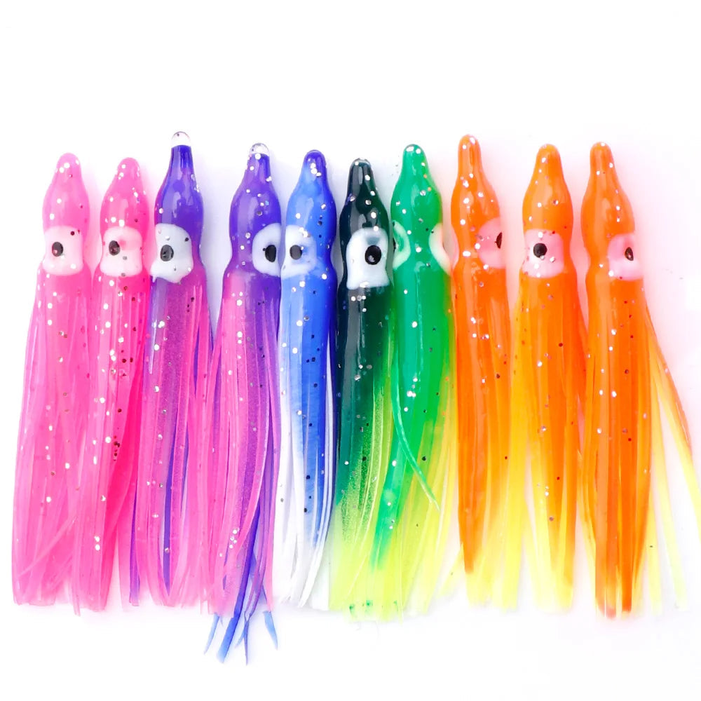 Luminous Octopus Silicone Lure Set for Sea Fishing