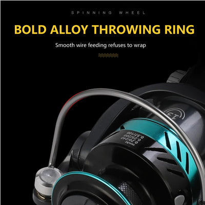 Aluminum Spool Spinning Reel with Smooth Cast