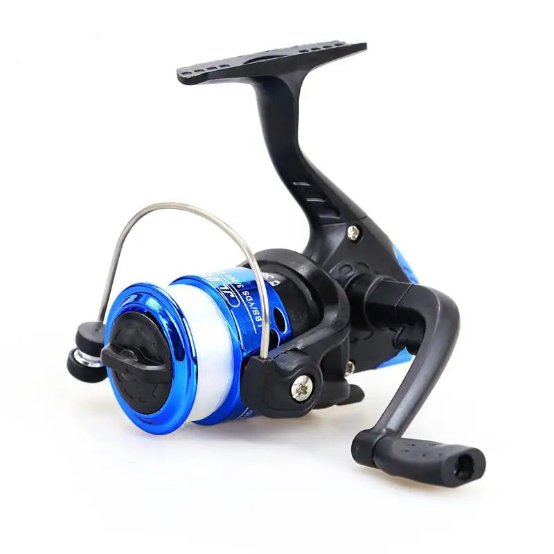 Compact Rotating Fishing Reel with Swivel Arm