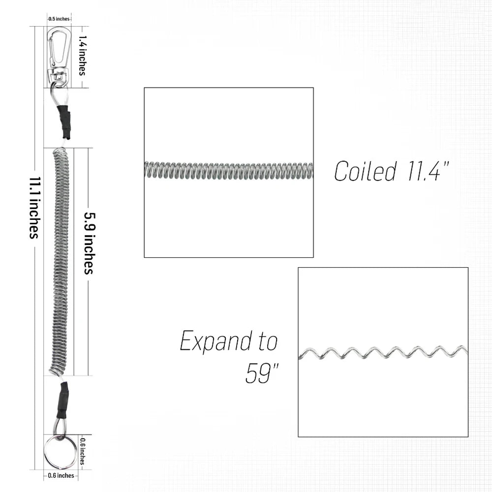 Elastic Anti-Lost Rope for Tackle or Phone