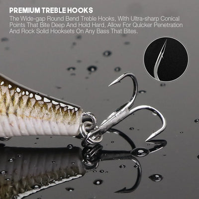 Floating Minnow Lure Set for Pike Fishing