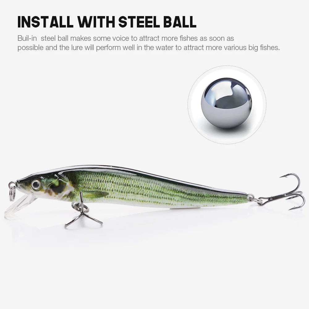 Jointed Floating Minnow Lure for Pike