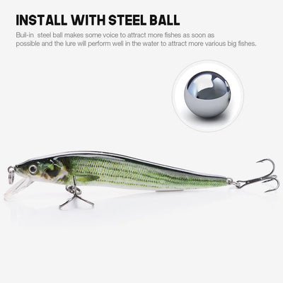Jointed Floating Minnow Lure for Pike