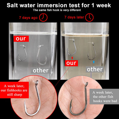 Strong Barbed Hooks for Saltwater Fishing
