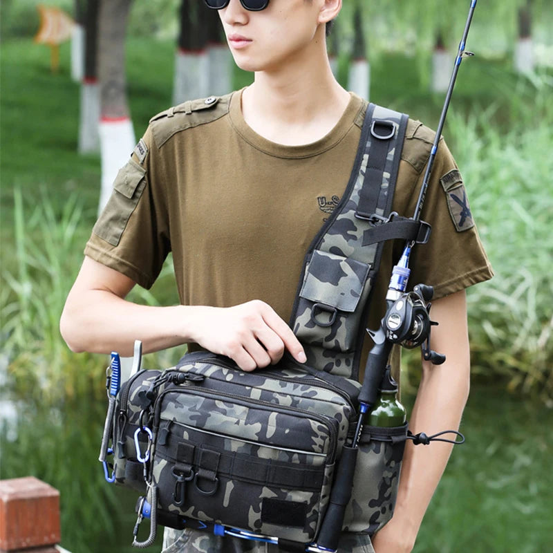 Crossbody Fishing Tackle Utility Bag