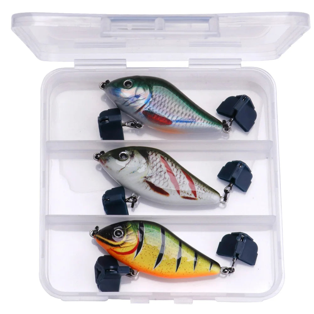 Winter Jerkbait Vib Lures Set with Hooks