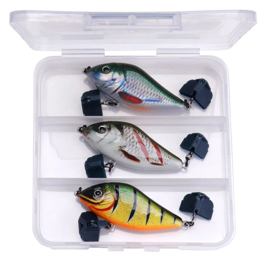 Winter Jerkbait Vib Lures Set with Hooks