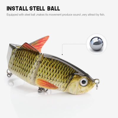 Lifelike Jointed Sinking Swimbait for Pike
