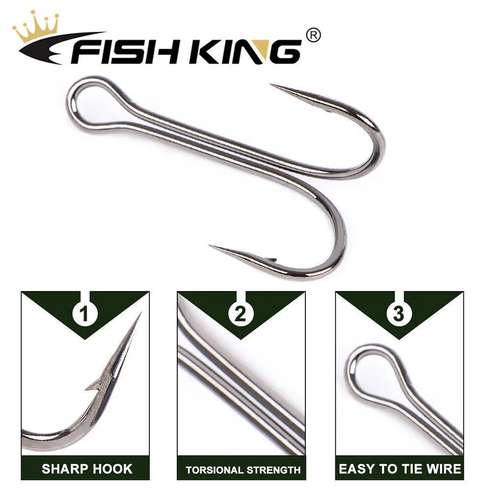 Double Duple Hooks for Soft Lure Carp Fishing