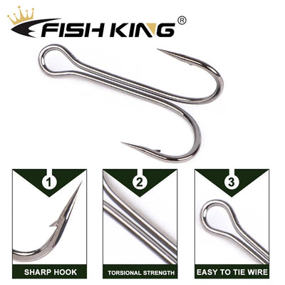 Double Duple Hooks for Soft Lure Carp Fishing
