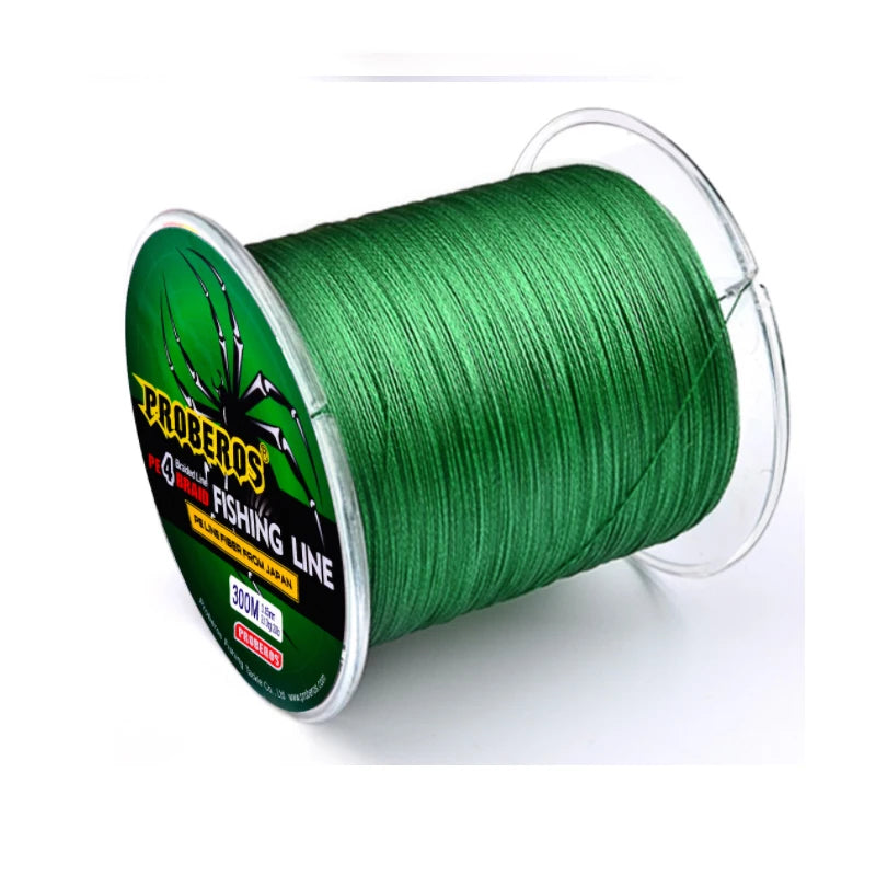 New 300M 4 Strands 6-100LB High Quality Strong Multifilament Braided Fishing Line 0.12-0.6mm
