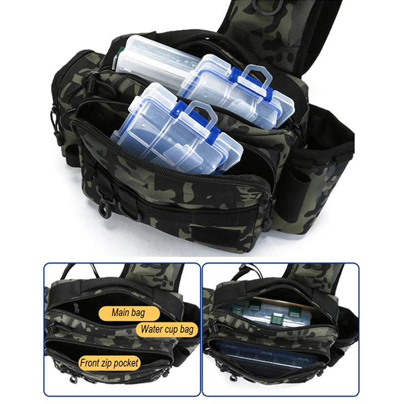 Crossbody Fishing Tackle Utility Bag