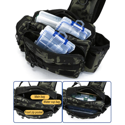 Crossbody Fishing Tackle Utility Bag