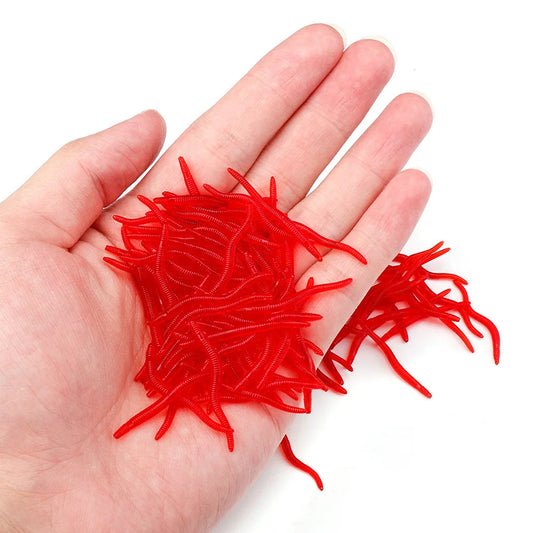 Soft Red Worm Bait Set for Carp Fishing