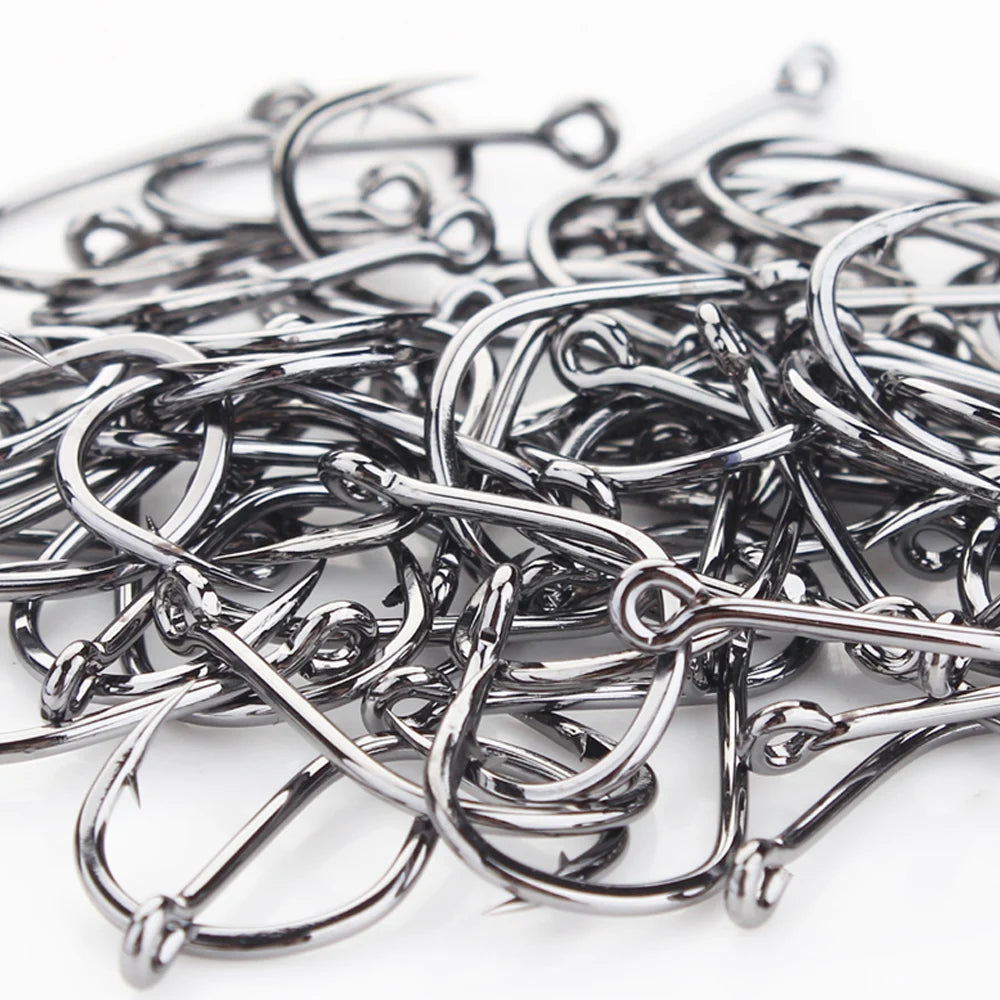 Strong Barbed Hooks for Saltwater Fishing