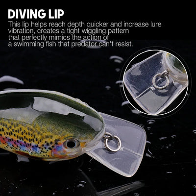 Floating Crankbait Wobbler for Pike Fishing
