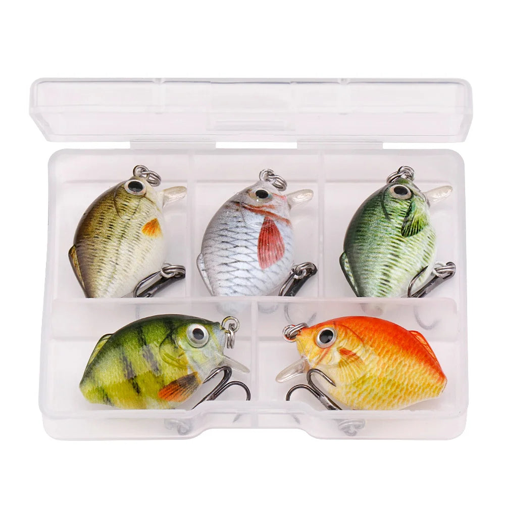 Topwater Mini Crankbait Lure Set for Trout and Pike