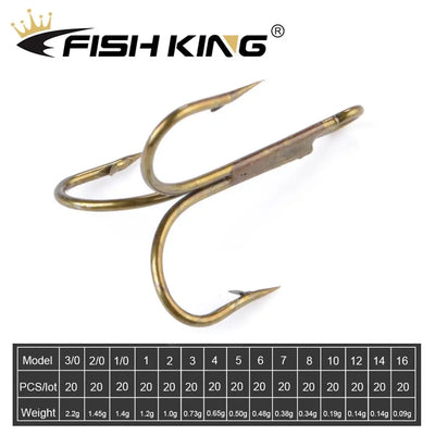 Triple Treble Hooks for Bass Fishing Tackle
