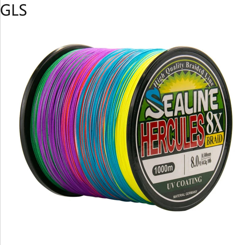 Multicolor Braided Fishing Line PE Multifilament Saltwater Line
