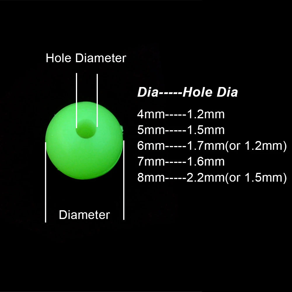Glow Fishing Beads and Tubes Set