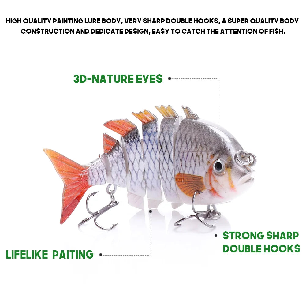 Jointed Swimbait Sinking Wobblers Fishing Set
