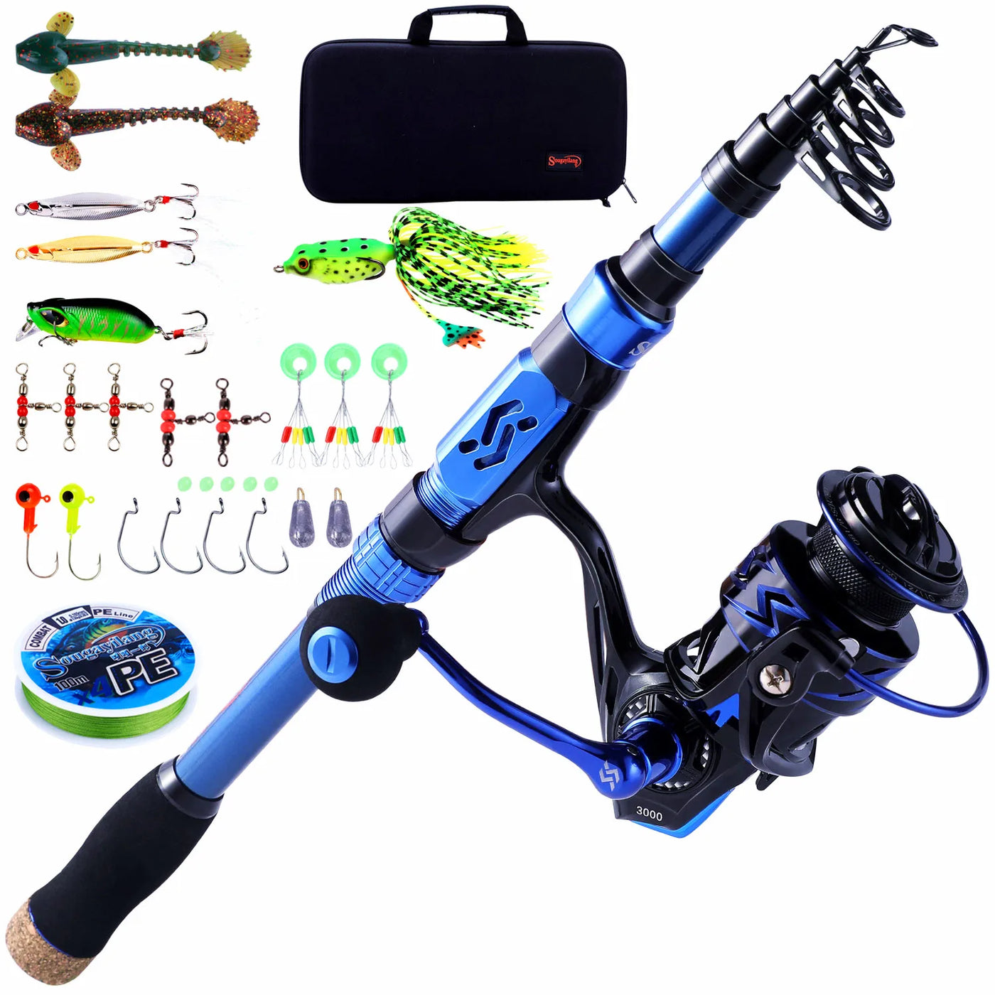 Telescopic Fishing Combo with Ultralight Rod