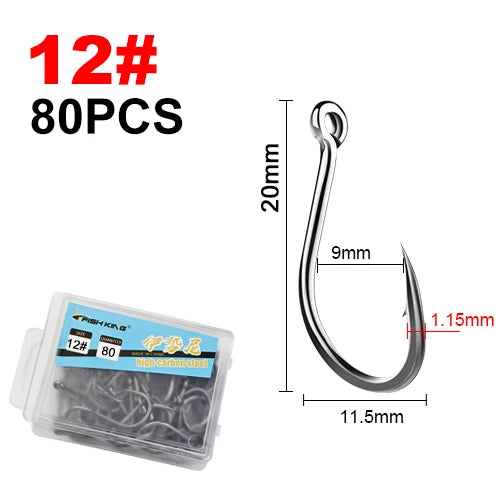 Strong Barbed Hooks for Saltwater Fishing