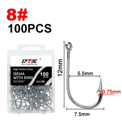 Circle Eyed Jig Hooks for Carp and Lure Fishing