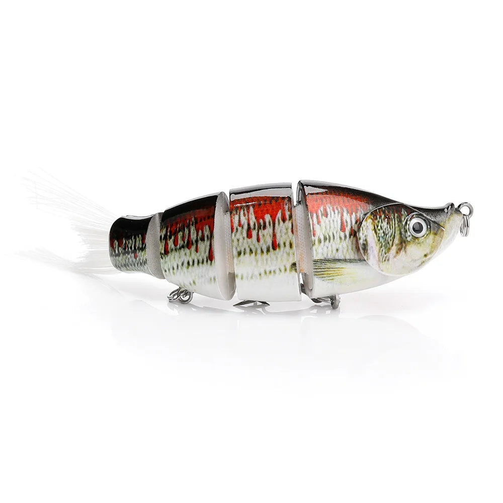 Jointed Soft Tail Sinking Swimbait Fishing Lure