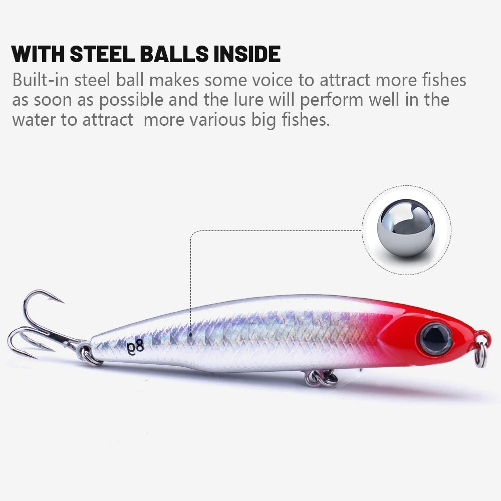 Sinking Pencil Wobbler Lure for Trout and Bass