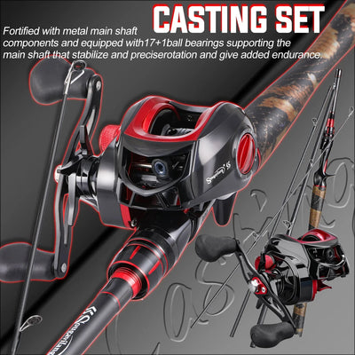 Portable Casting Combo with Rod and Reel