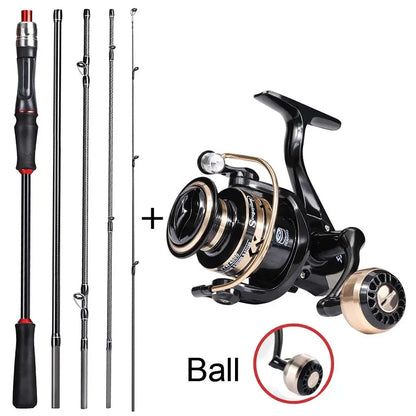 Ultralight Spinning Rod Combo with Reel and Line