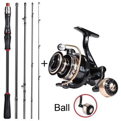Ultralight Spinning Rod Combo with Reel and Line