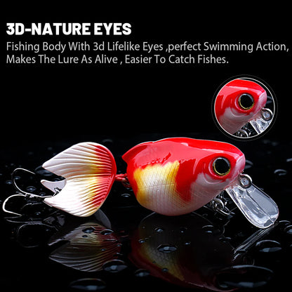 Realistic Goldfish Minnow Floating Lure